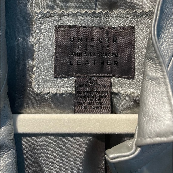 Vintage Uniform John Paul Richard 100% Leather Jacket | Petite XL - Picture 2 of 5